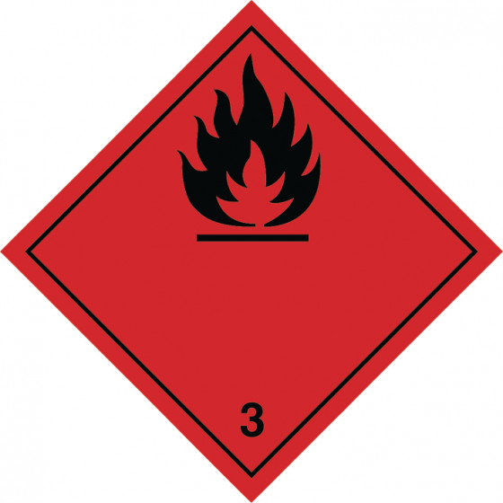 Symbole de danger 300x300 alu N°3/N